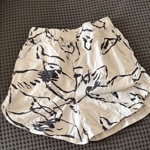 The North Face Black and White Athletic Shorts